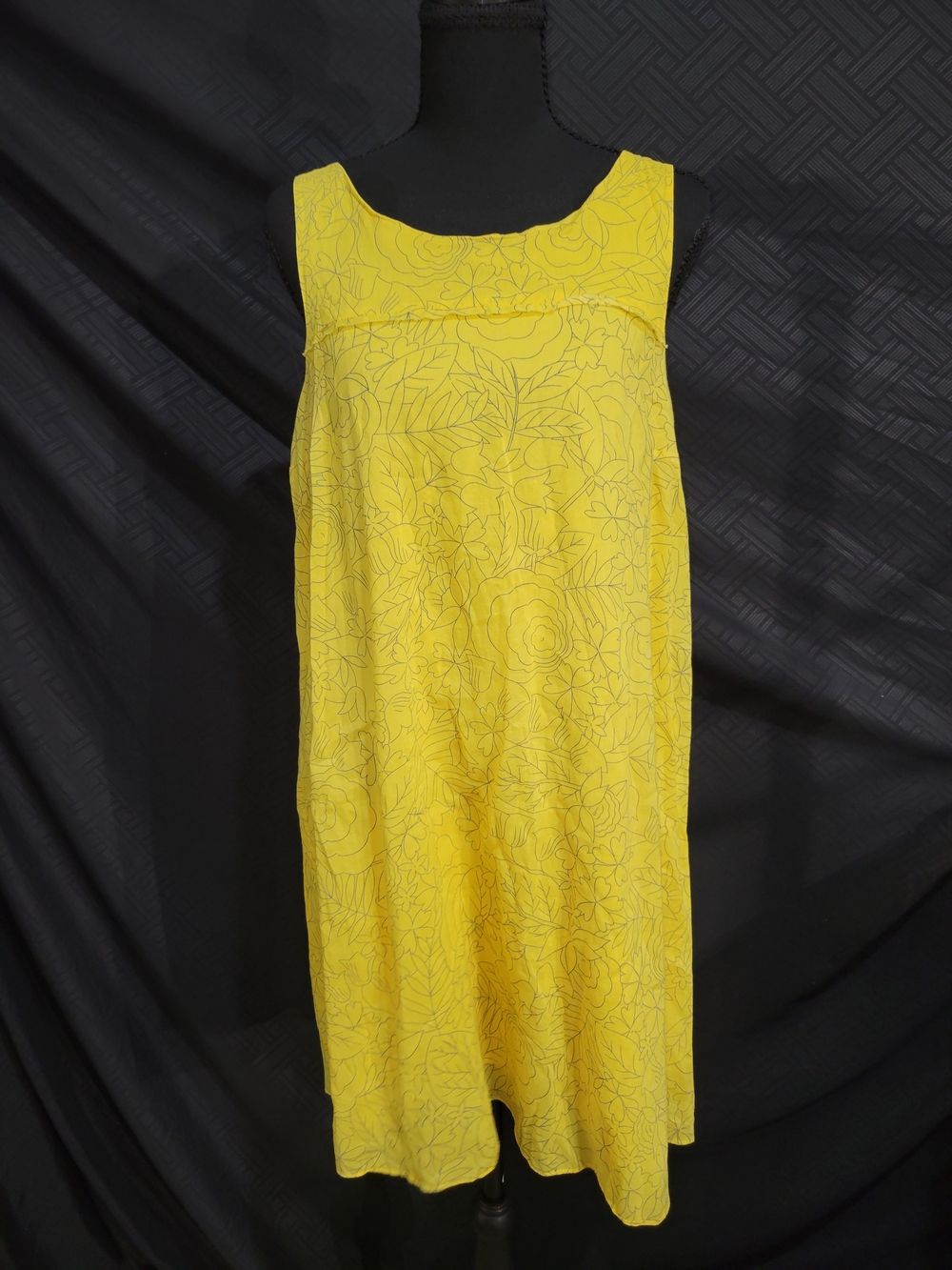 Anthropologie HD In Paris Womens Yellow Blue Floral Sun Soaked Shift Dress 6
